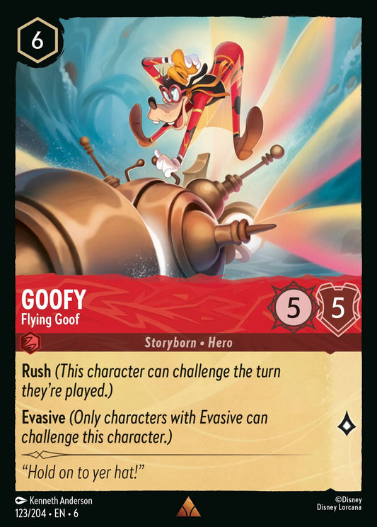 Goofy - Flying Goof | Azurite Sea #123 (Near Mint) | Disney Lorcana Single Australia (Near Mint)