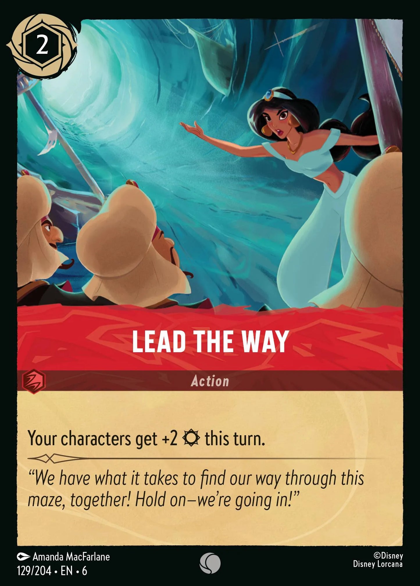 Lead the Way | Azurite Sea #129 (Near Mint) | Disney Lorcana Single Australia (Near Mint)