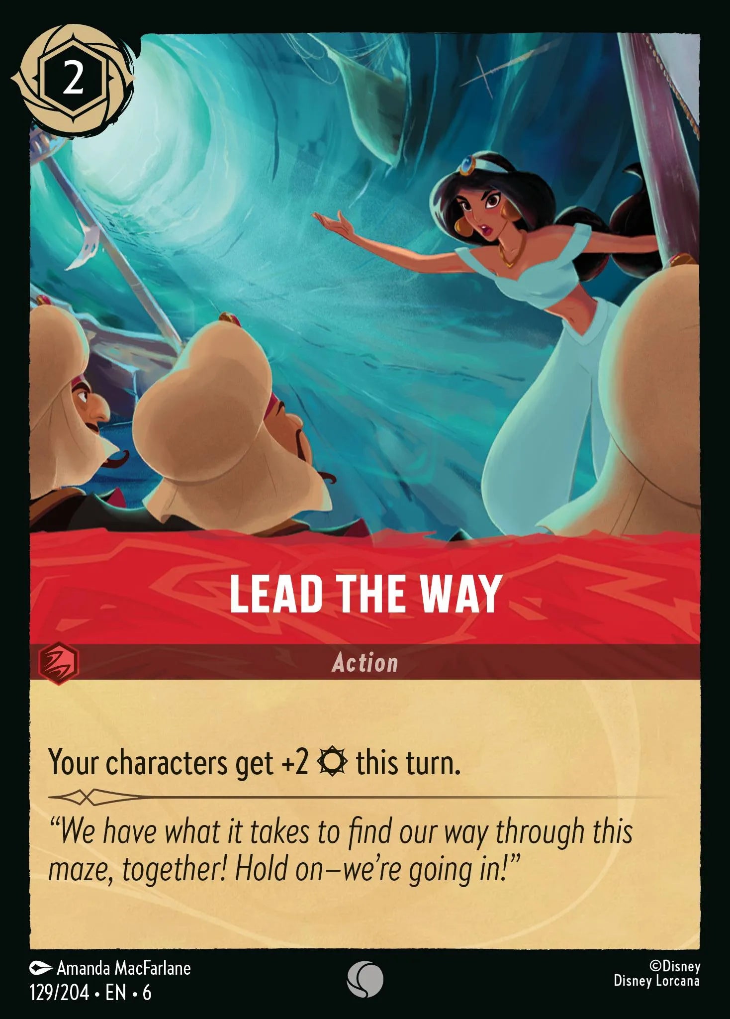 Lead the Way | Azurite Sea #129 (Near Mint) | Disney Lorcana Single Australia (Near Mint)