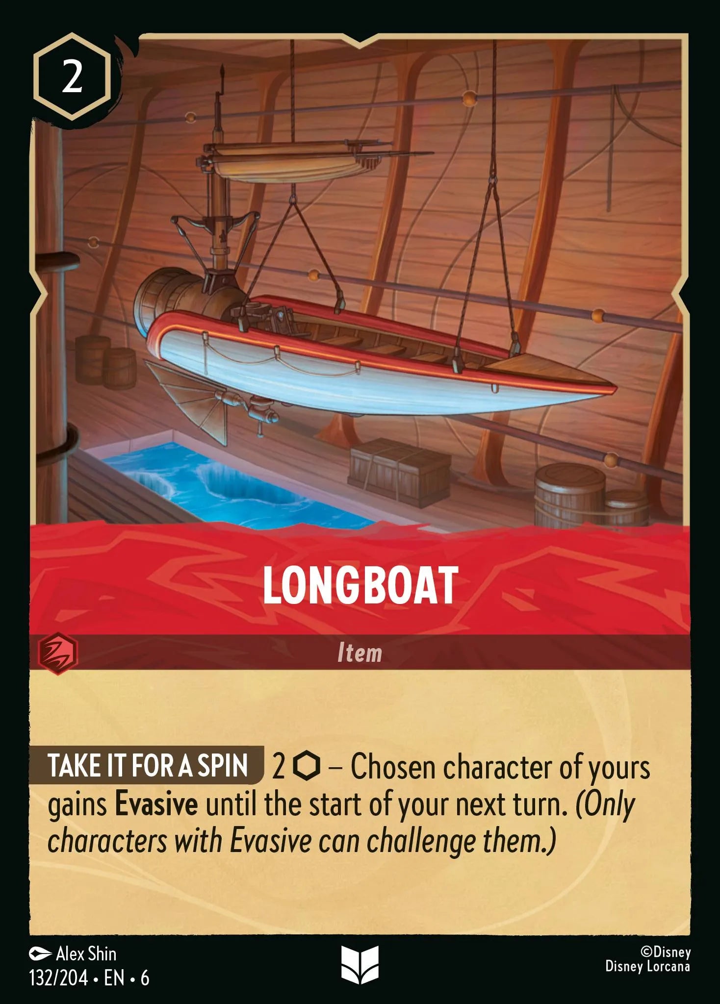 Longboat | Azurite Sea #132 (Near Mint) | Disney Lorcana Single Australia (Near Mint)