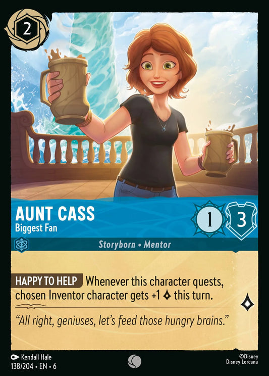 Aunt Cass - Biggest Fan | Azurite Sea #138 (Near Mint) | Disney Lorcana Single Australia (Near Mint)