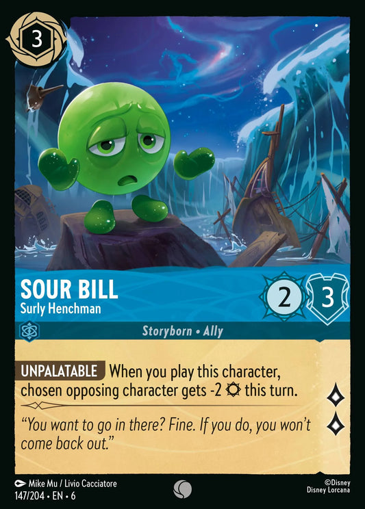 Sour Bill - Surly Henchman | Azurite Sea #147 (Near Mint) | Disney Lorcana Single Australia (Near Mint)