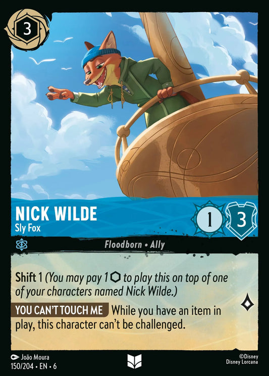 Nick Wilde - Sly Fox | Azurite Sea #150 (Near Mint Foil) | Disney Lorcana Single Australia (Near Mint)