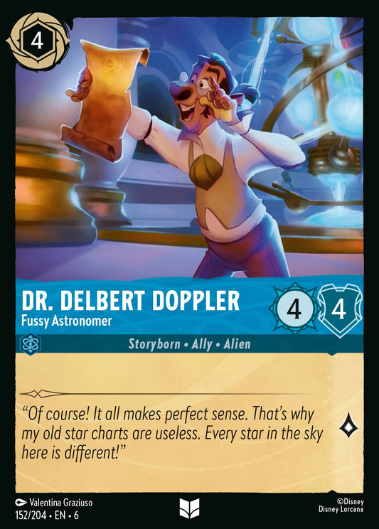 Dr. Delbert Doppler - Fussy Astronomer | Azurite Sea #152 (Near Mint) | Disney Lorcana Single Australia (Near Mint)