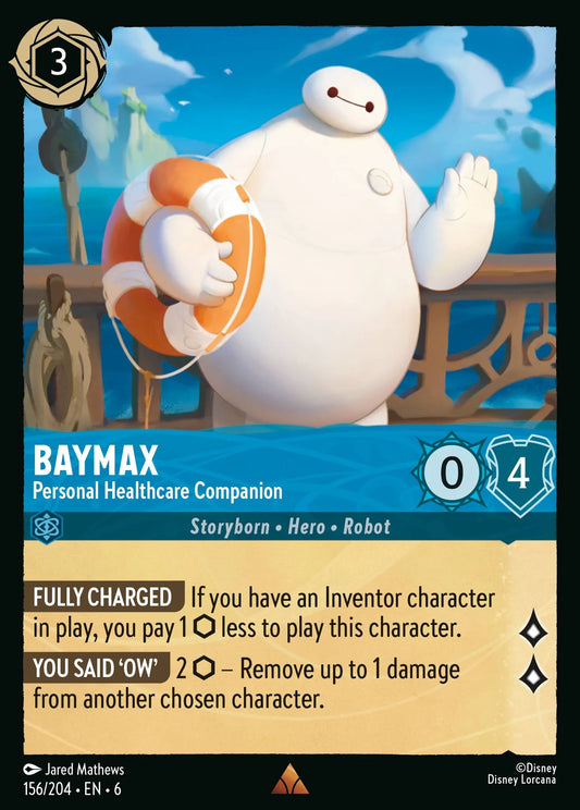 Baymax - Personal Healthcare Companion | Azurite Sea #156 (Near Mint) | Disney Lorcana Single Australia (Near Mint)