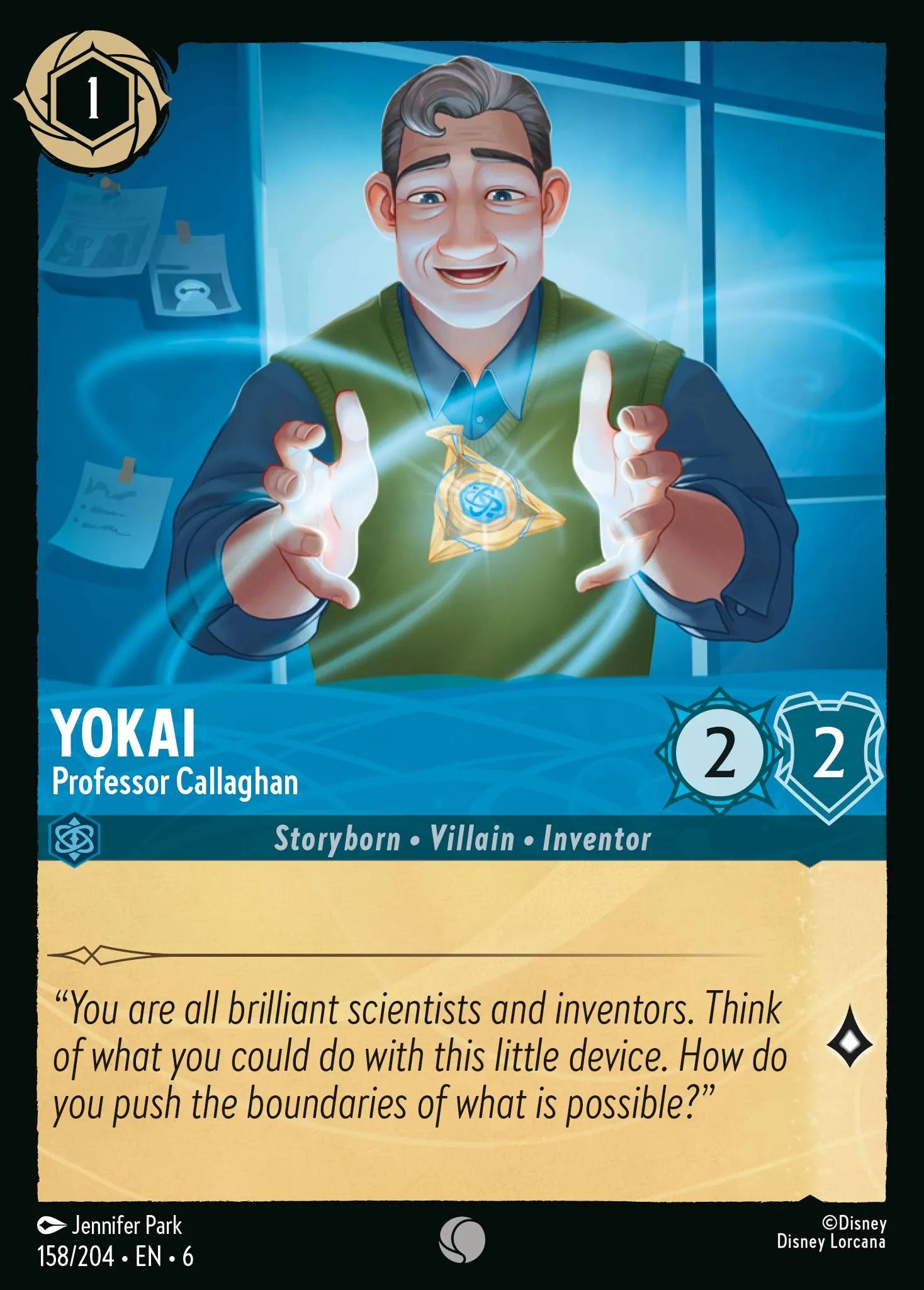 Yokai - Professor Callaghan | Azurite Sea #158 (Near Mint) | Disney Lorcana Single Australia (Near Mint)