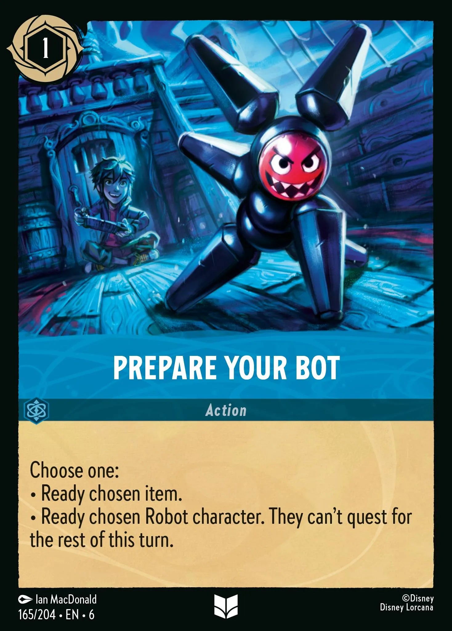 Prepare Your Bot | Azurite Sea #165 (Near Mint) | Disney Lorcana Single Australia (Near Mint)