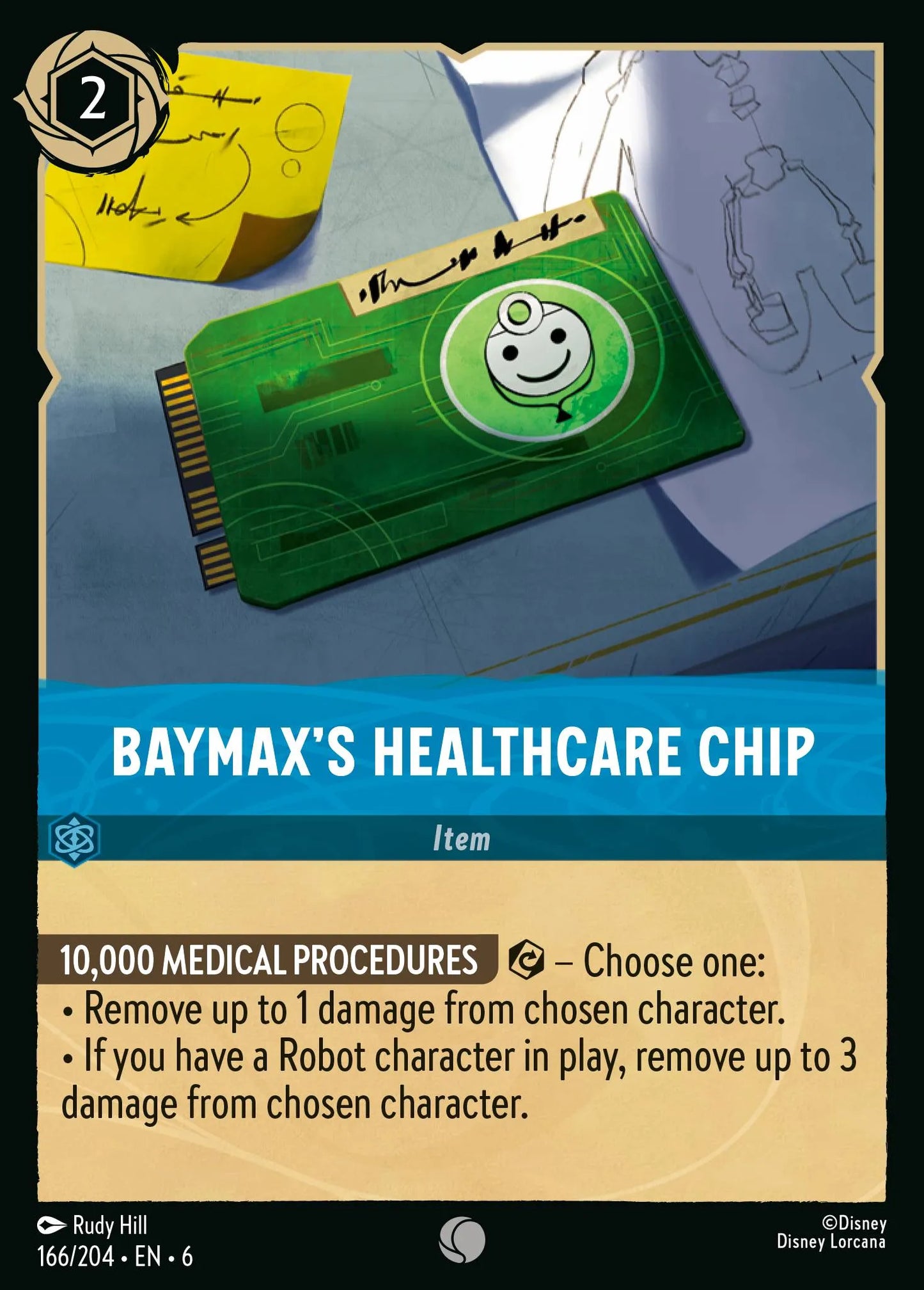 Baymax's Healthcare Chip | Azurite Sea #166 (Near Mint) | Disney Lorcana Single Australia (Near Mint)