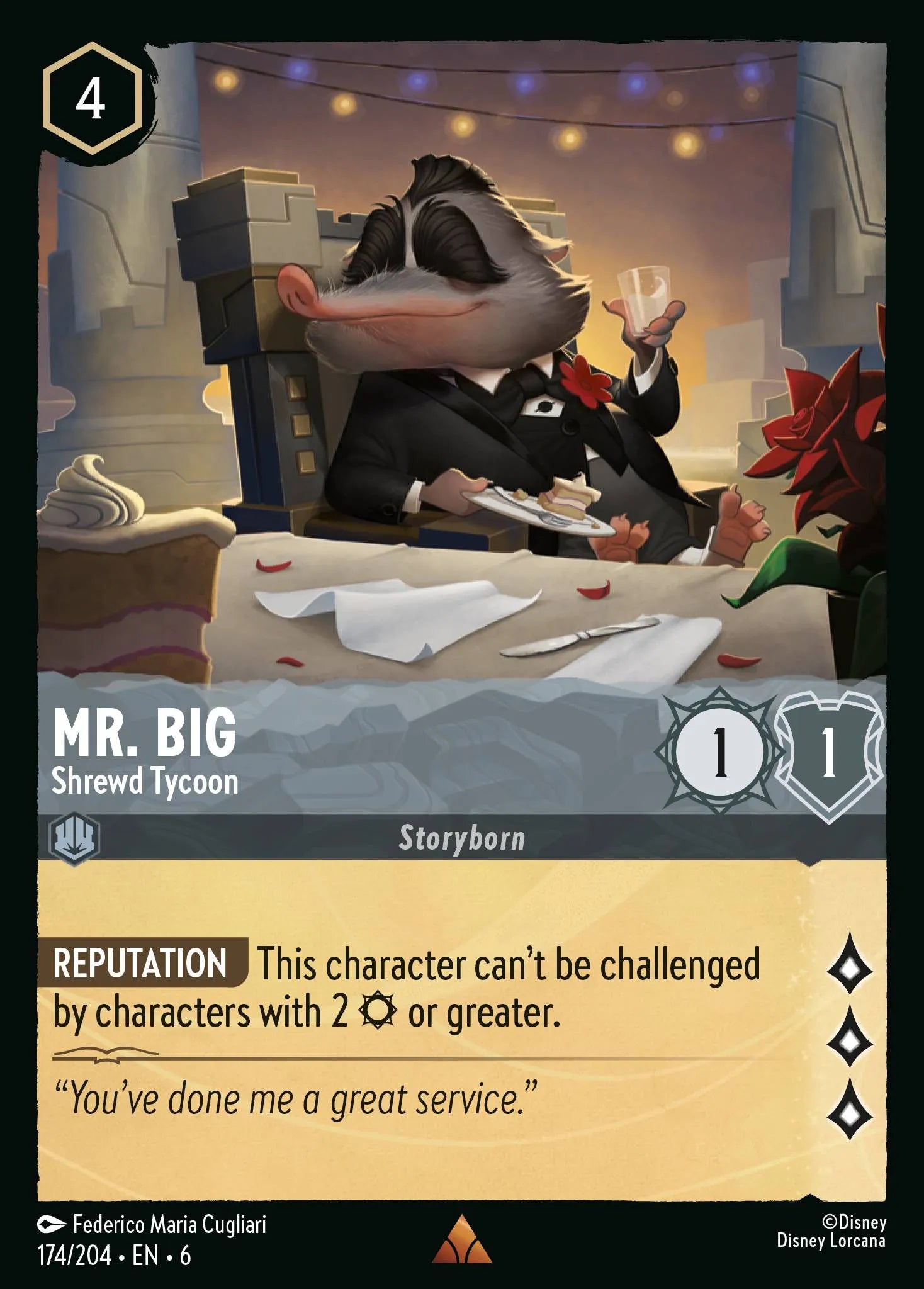 Mr. Big - Shrewd Tycoon | Azurite Sea #174 (Near Mint Foil) | Disney Lorcana Single Australia (Near Mint)