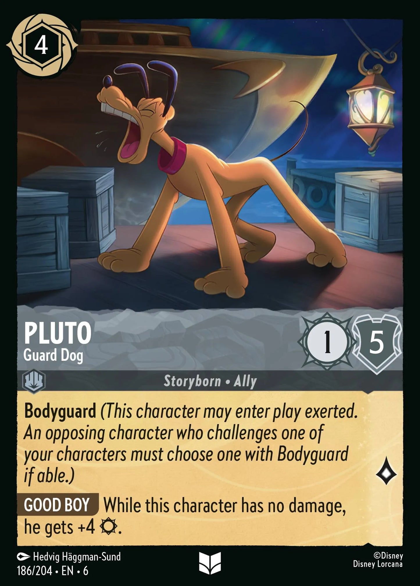 Pluto - Guard Dog | Azurite Sea #186 (Near Mint) | Disney Lorcana Single Australia (Near Mint)