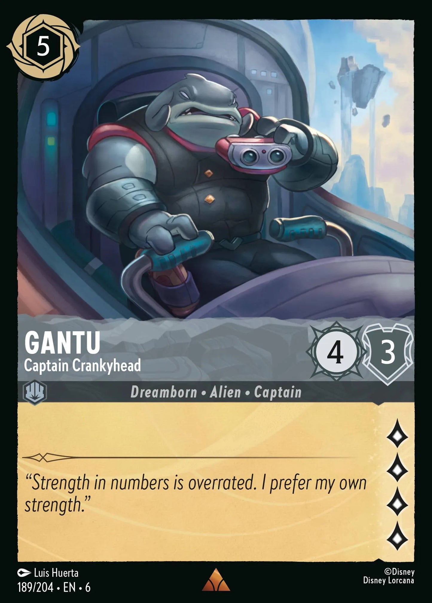 Gantu - Captain Crankyhead | Azurite Sea #189 (Near Mint Foil) | Disney Lorcana Single Australia (Near Mint)