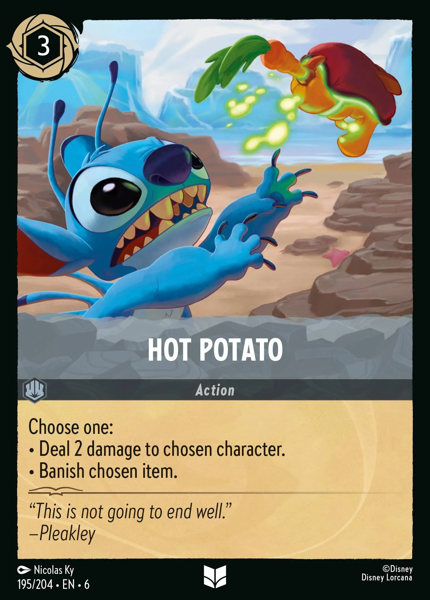 Hot Potato | Azurite Sea #195 (Near Mint Foil) | Disney Lorcana Single Australia (Near Mint)