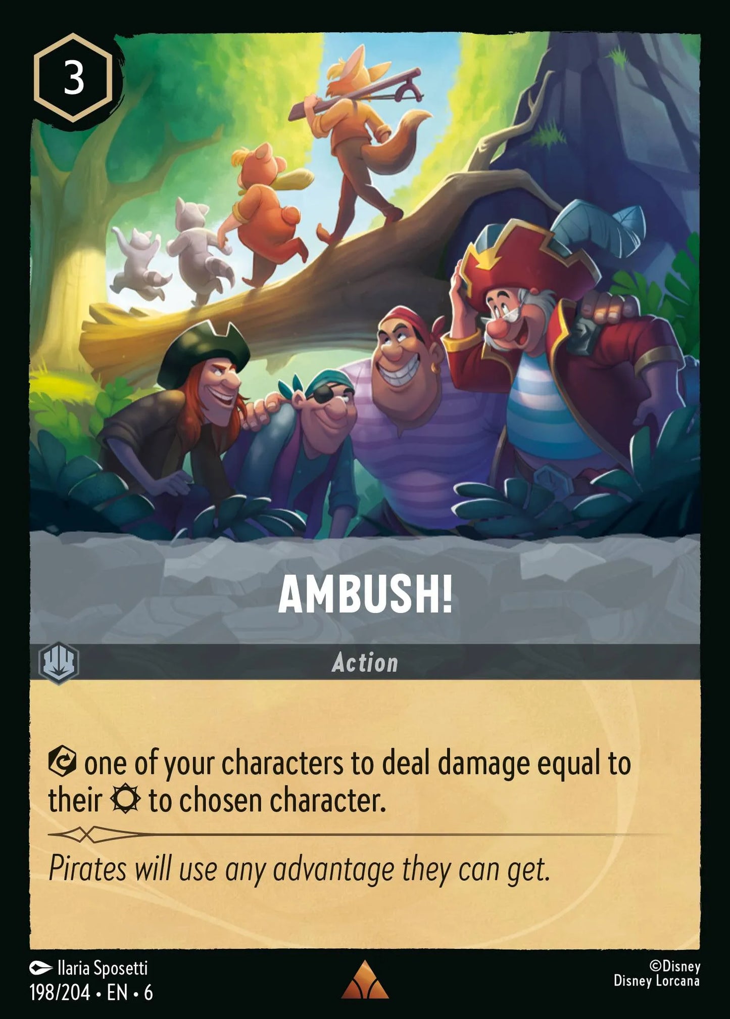 Ambush! | Azurite Sea #198 (Near Mint) | Disney Lorcana Single Australia (Near Mint)