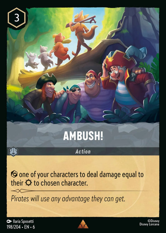Ambush! | Azurite Sea #198 (Near Mint) | Disney Lorcana Single Australia (Near Mint)