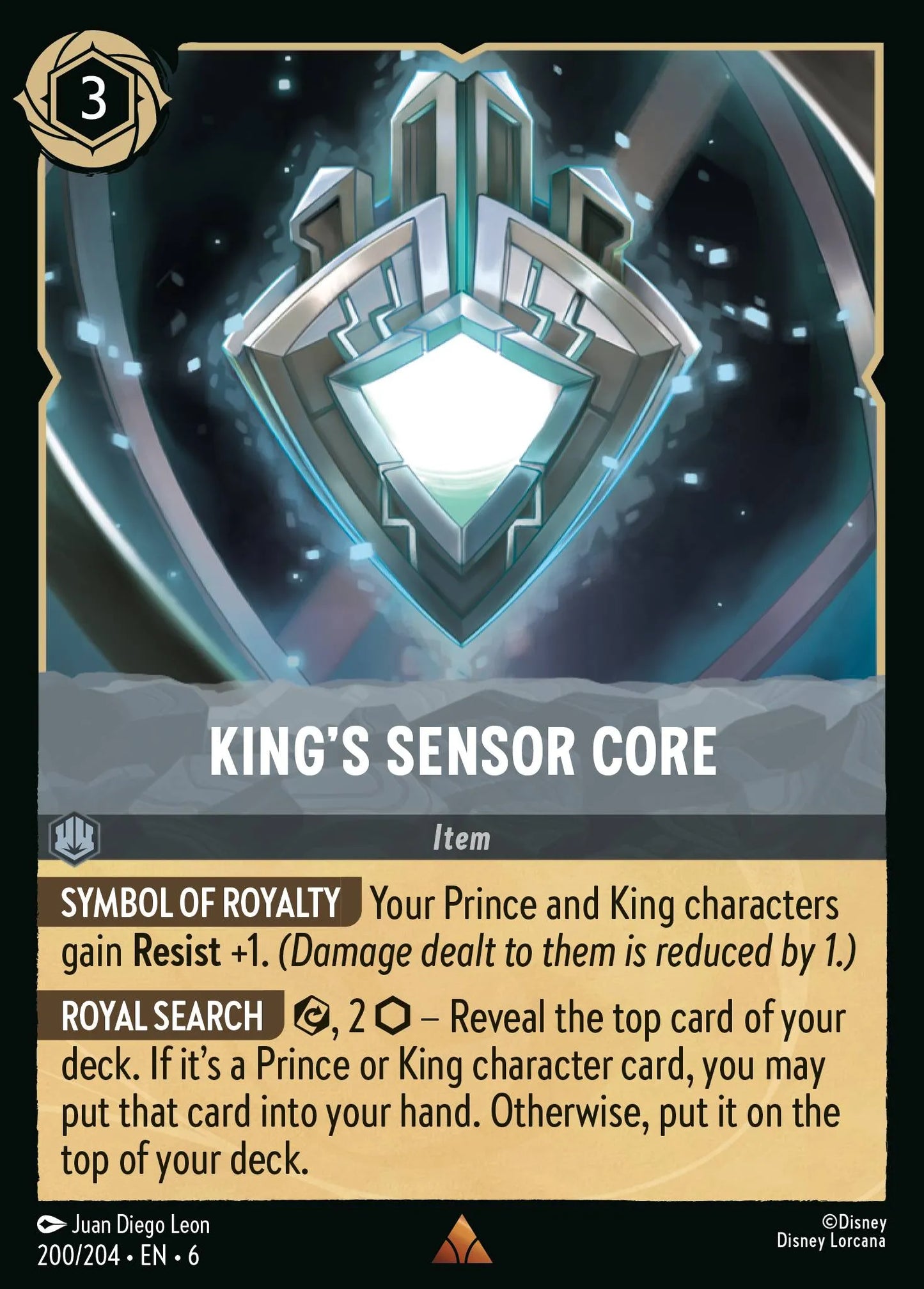 King's Sensor Core | Azurite Sea #200 (Near Mint Foil) | Disney Lorcana Single Australia (Near Mint)
