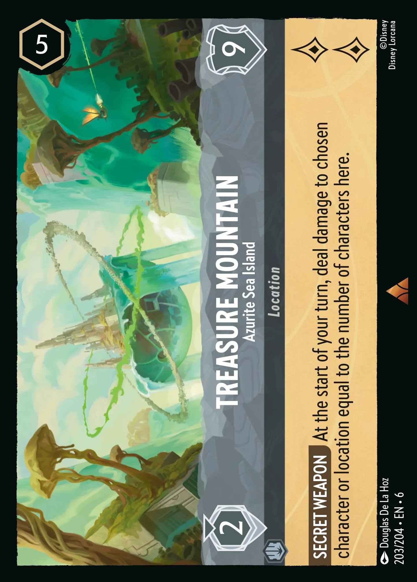 Treasure Mountain - Azurite Sea Island | Azurite Sea #203 (Near Mint Foil) | Disney Lorcana Single Australia (Near Mint)