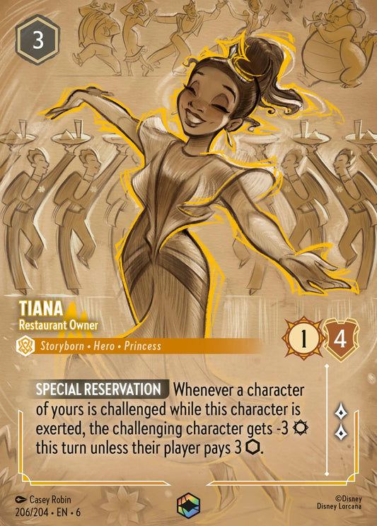 Tiana - Restaurant Owner | Azurite Sea #206 (Near Mint) | Disney Lorcana Single Australia (Near Mint)