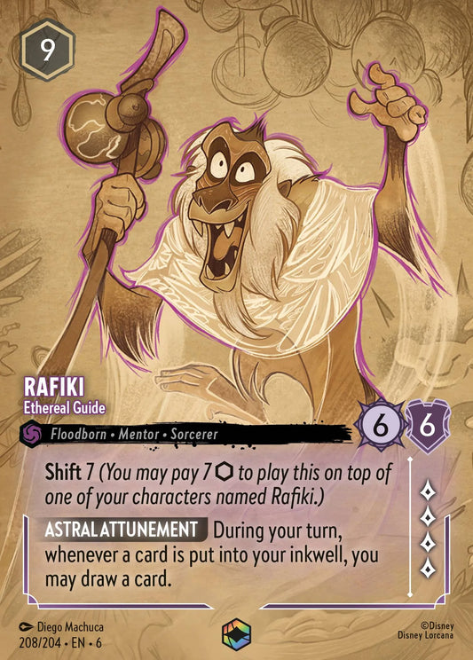 Rafiki - Ethereal Guide | Azurite Sea #208 (Near Mint) | Disney Lorcana Single Australia (Near Mint)
