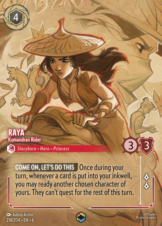 Raya - Kumandran Rider | Azurite Sea #214 (Near Mint) | Disney Lorcana Single Australia (Near Mint)