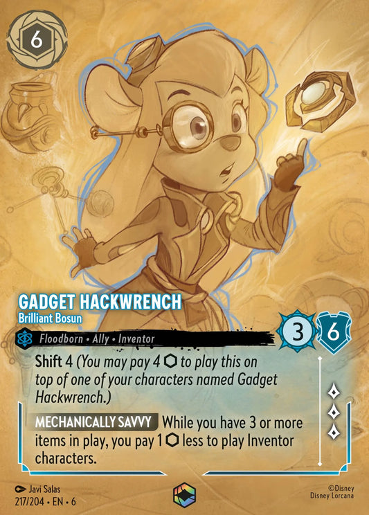 Gadget Hackwrench - Brilliant Bosun | Azurite Sea #217 (Near Mint) | Disney Lorcana Single Australia (Near Mint)