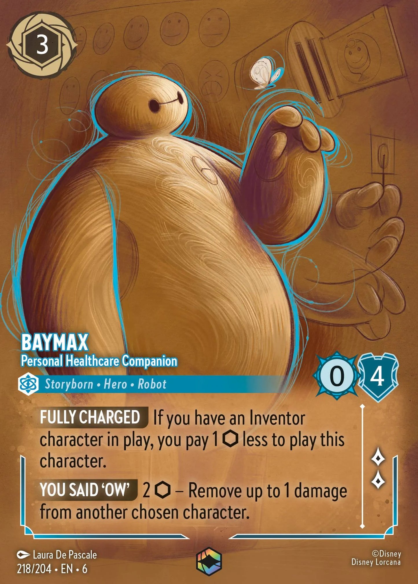 Baymax - Personal Healthcare Companion | Azurite Sea #218 (Near Mint) | Disney Lorcana Single Australia (Near Mint)