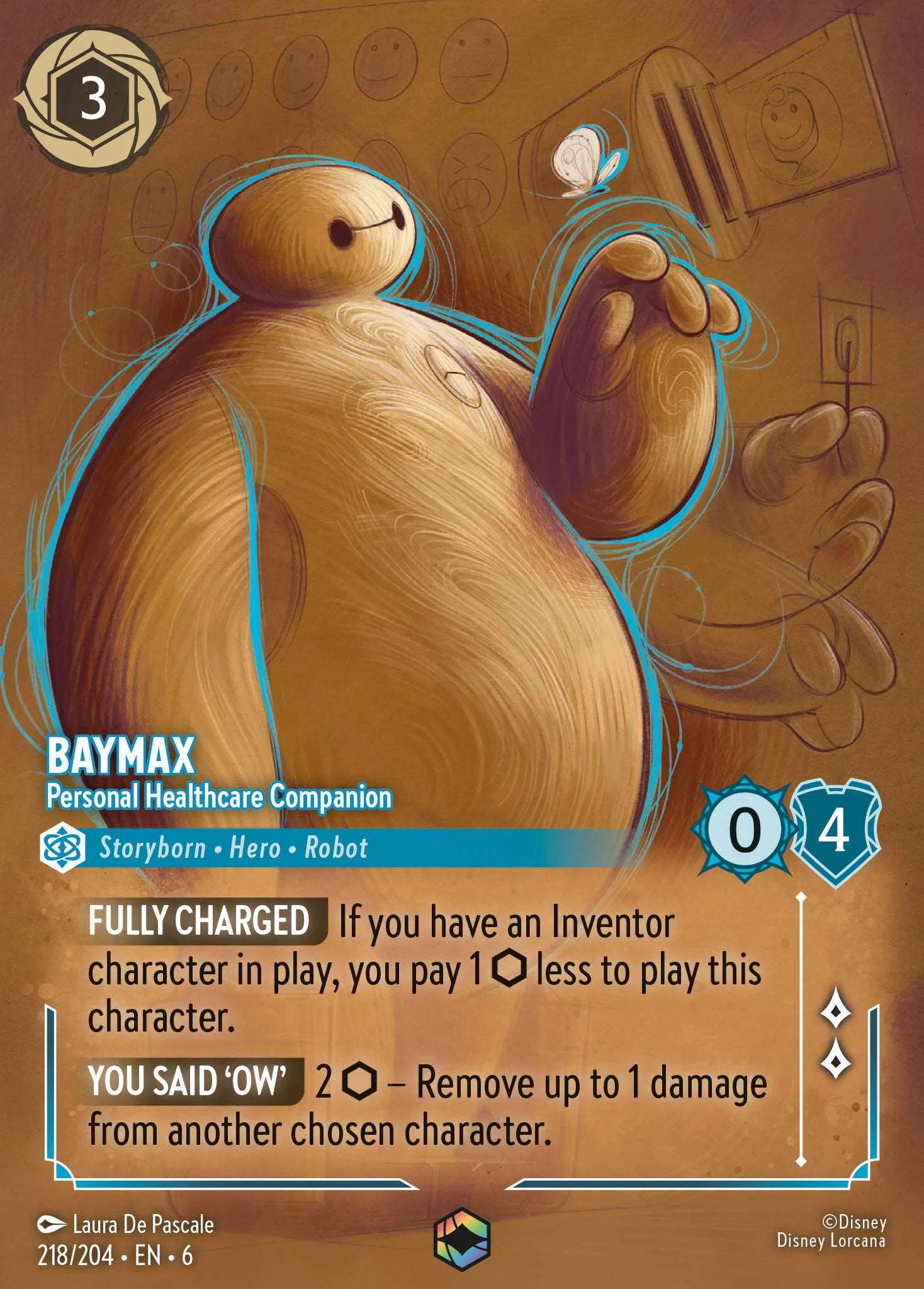 Baymax - Personal Healthcare Companion | Azurite Sea #218 (Near Mint) | Disney Lorcana Single Australia (Near Mint)