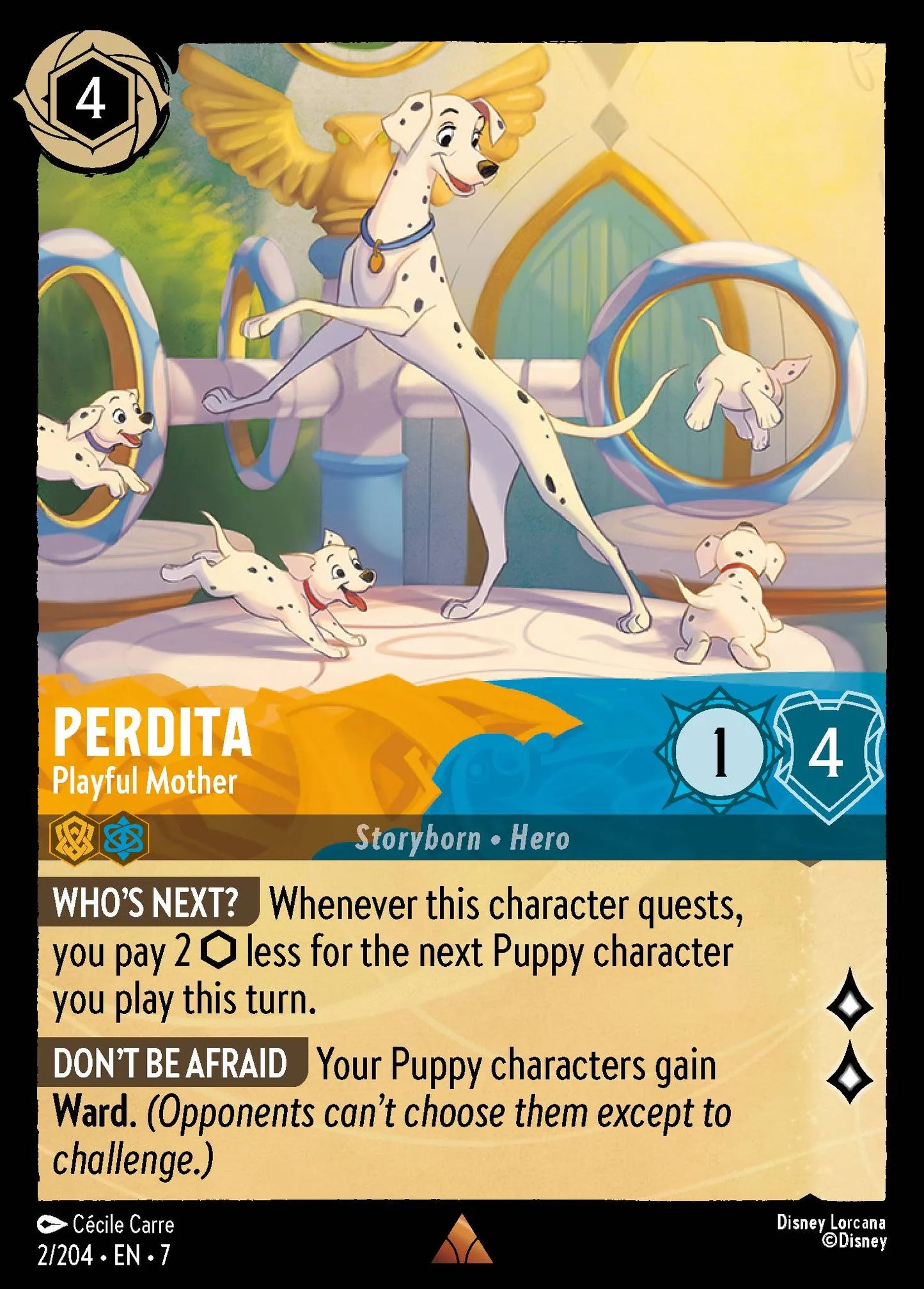 Perdita - Playful Mother | Archazia's Island #2 (Near Mint Foil) | Disney Lorcana Single Australia (Near Mint)