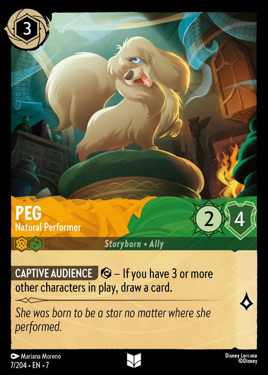 Peg - Natural Performer | Archazia's Island #7 (Near Mint Foil) | Disney Lorcana Single Australia (Near Mint)