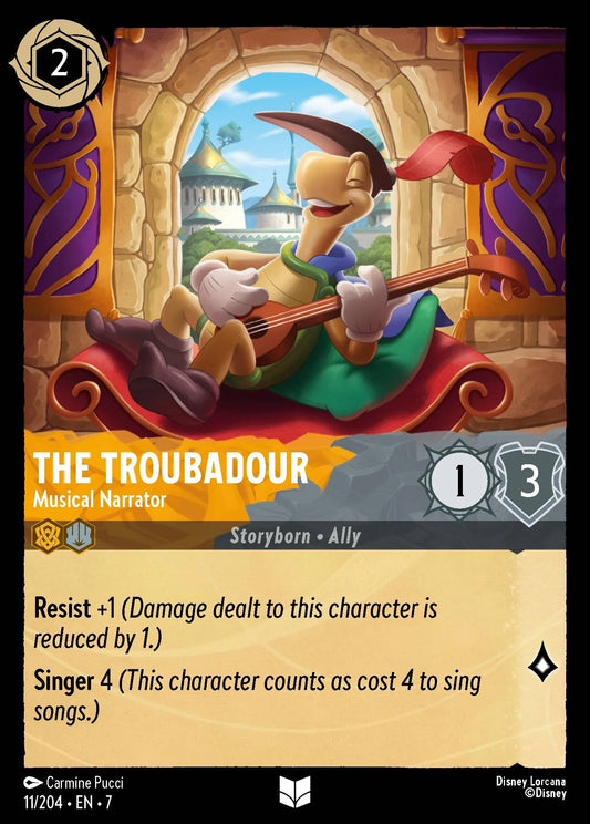 The Troubadour - Musical Narrator | Archazia's Island #11 (Near Mint) | Disney Lorcana Single Australia (Near Mint)