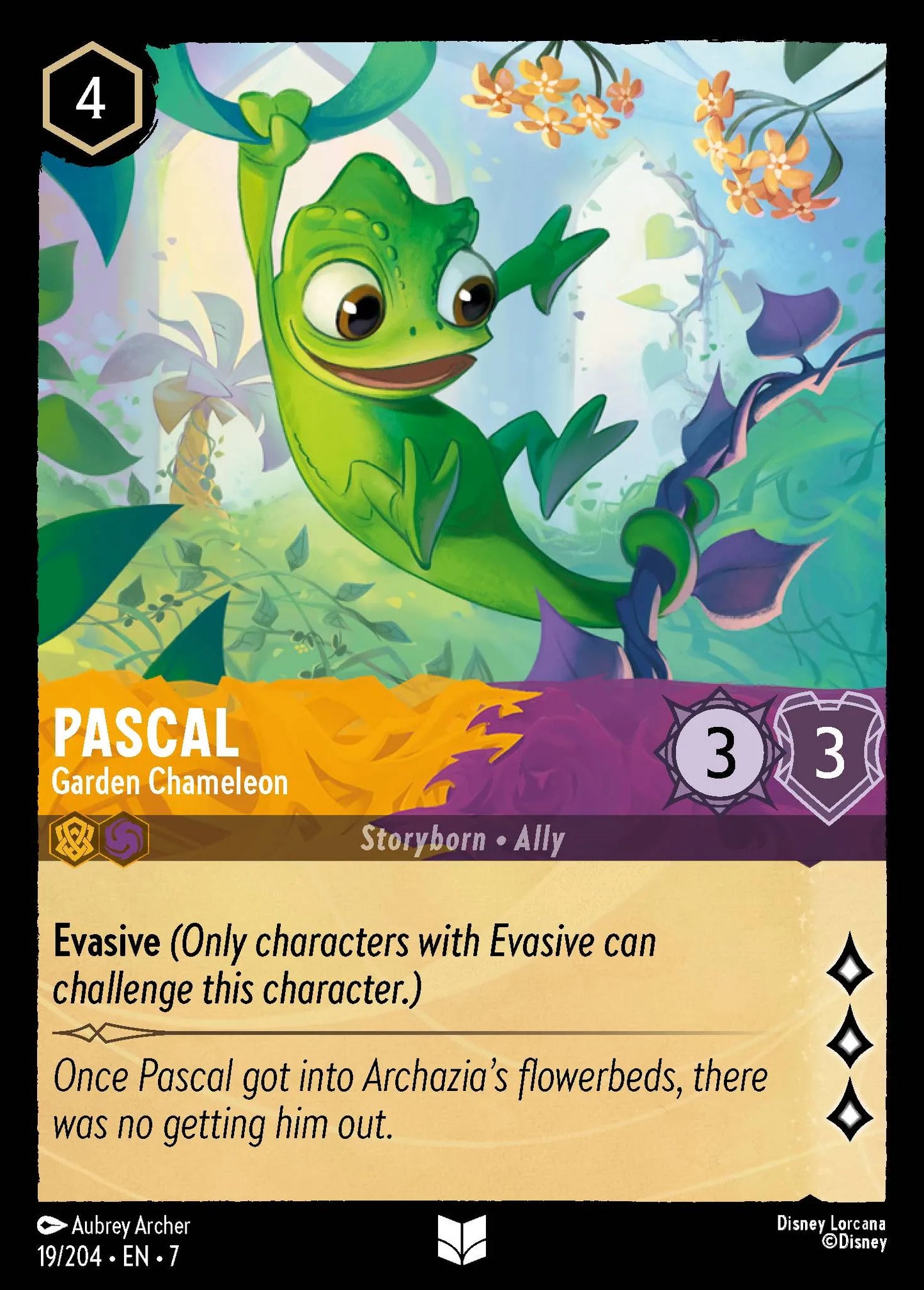 Pascal - Garden Chameleon | Archazia's Island #19 (Near Mint) | Disney Lorcana Single Australia (Near Mint)
