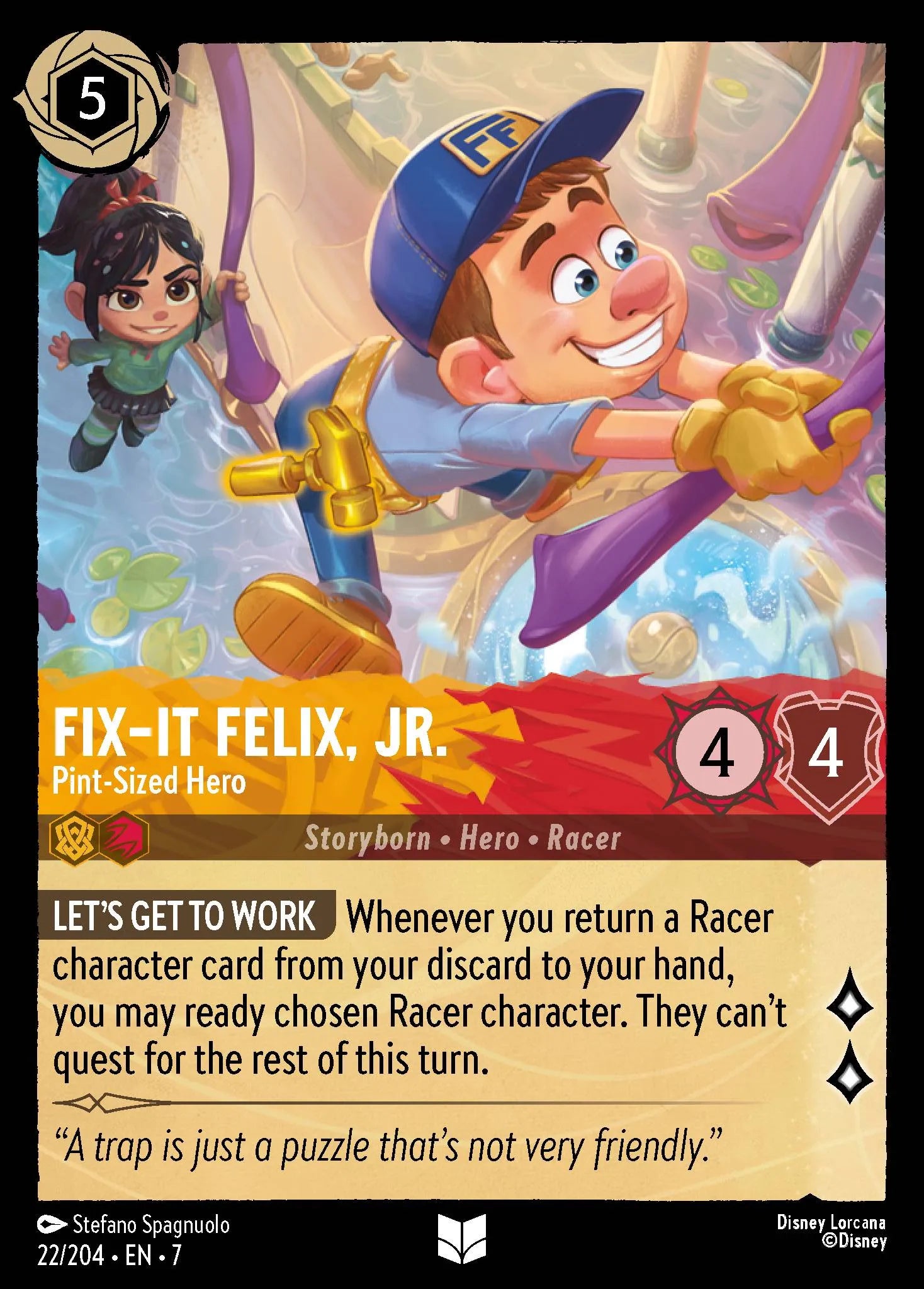 Fix-It Felix, Jr. - Pint-Sized Hero | Archazia's Island #22 (Near Mint) | Disney Lorcana Single Australia (Near Mint)