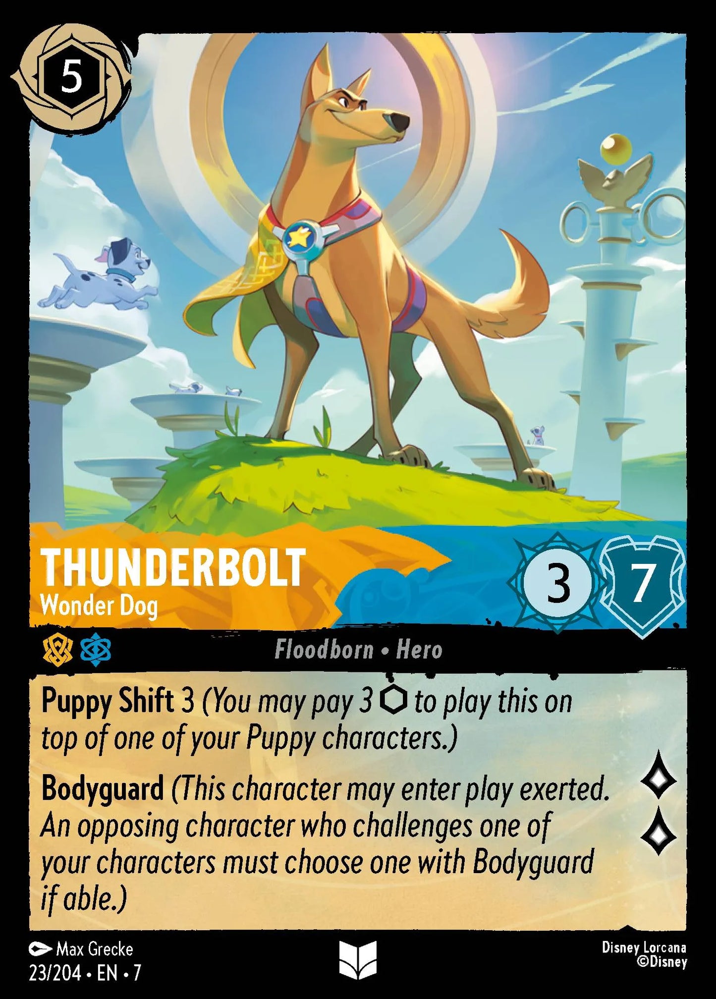 Thunderbolt - Wonder Dog | Archazia's Island #23 (Near Mint Foil) | Disney Lorcana Single Australia (Near Mint)