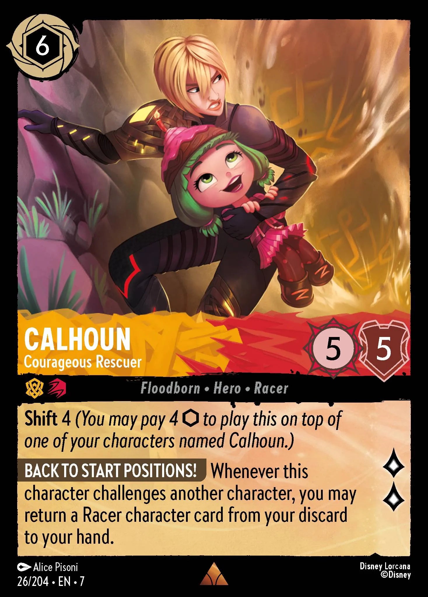 Calhoun - Courageous Rescuer | Archazia's Island #26 (Near Mint Foil) | Disney Lorcana Single Australia (Near Mint)