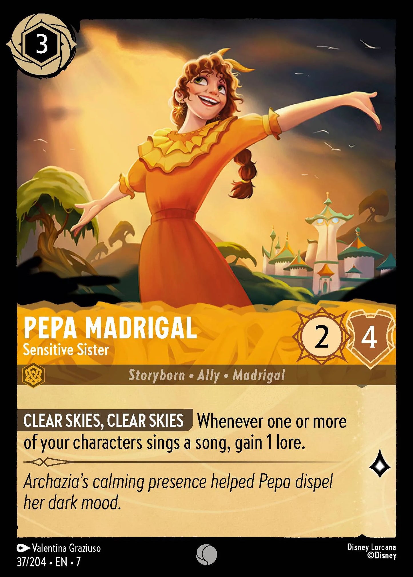 Pepa Madrigal - Sensitive Sister | Archazia's Island #37 (Near Mint) | Disney Lorcana Single Australia (Near Mint)