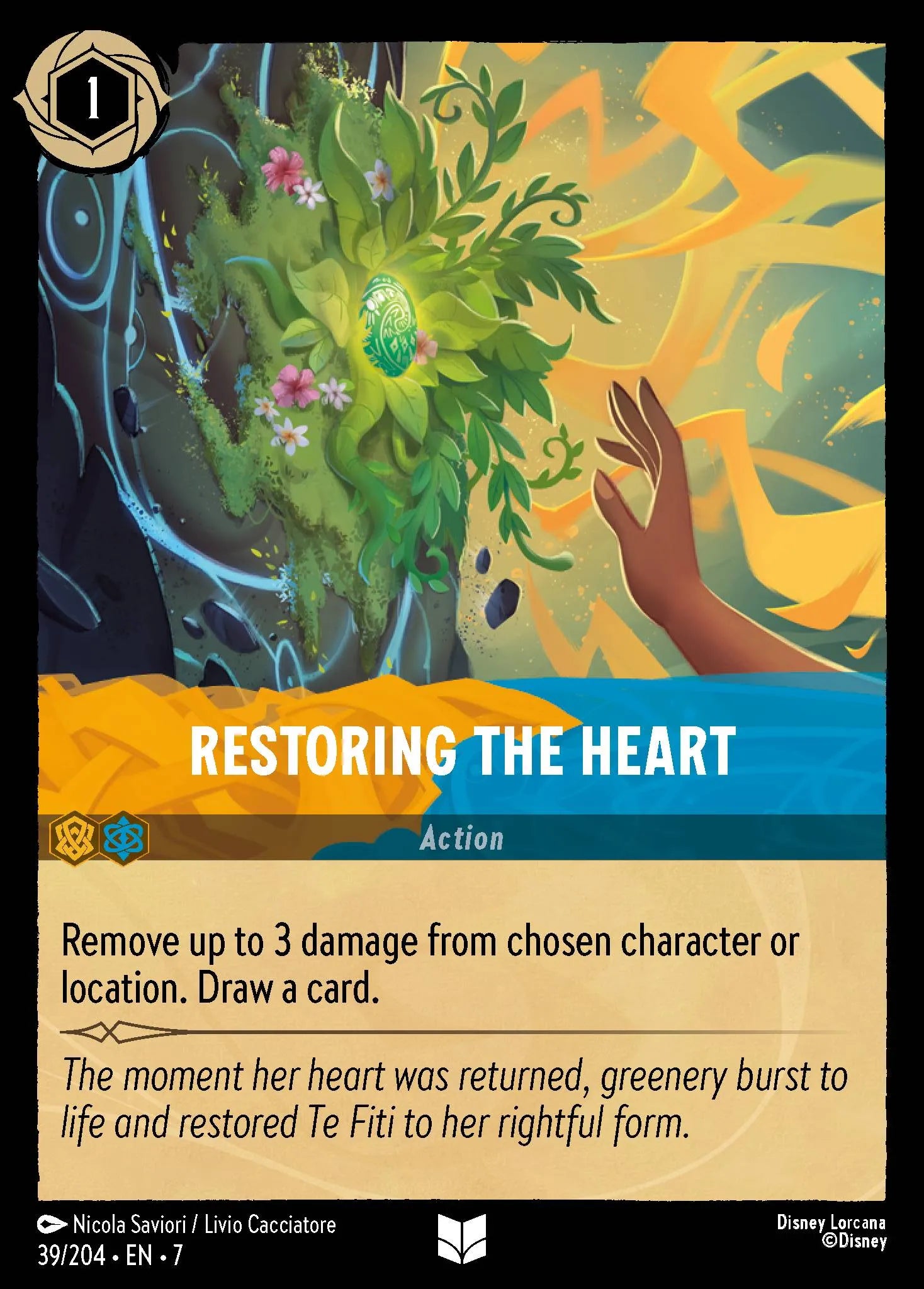 Restoring the Heart | Archazia's Island #39 (Near Mint Foil) | Disney Lorcana Single Australia (Near Mint)