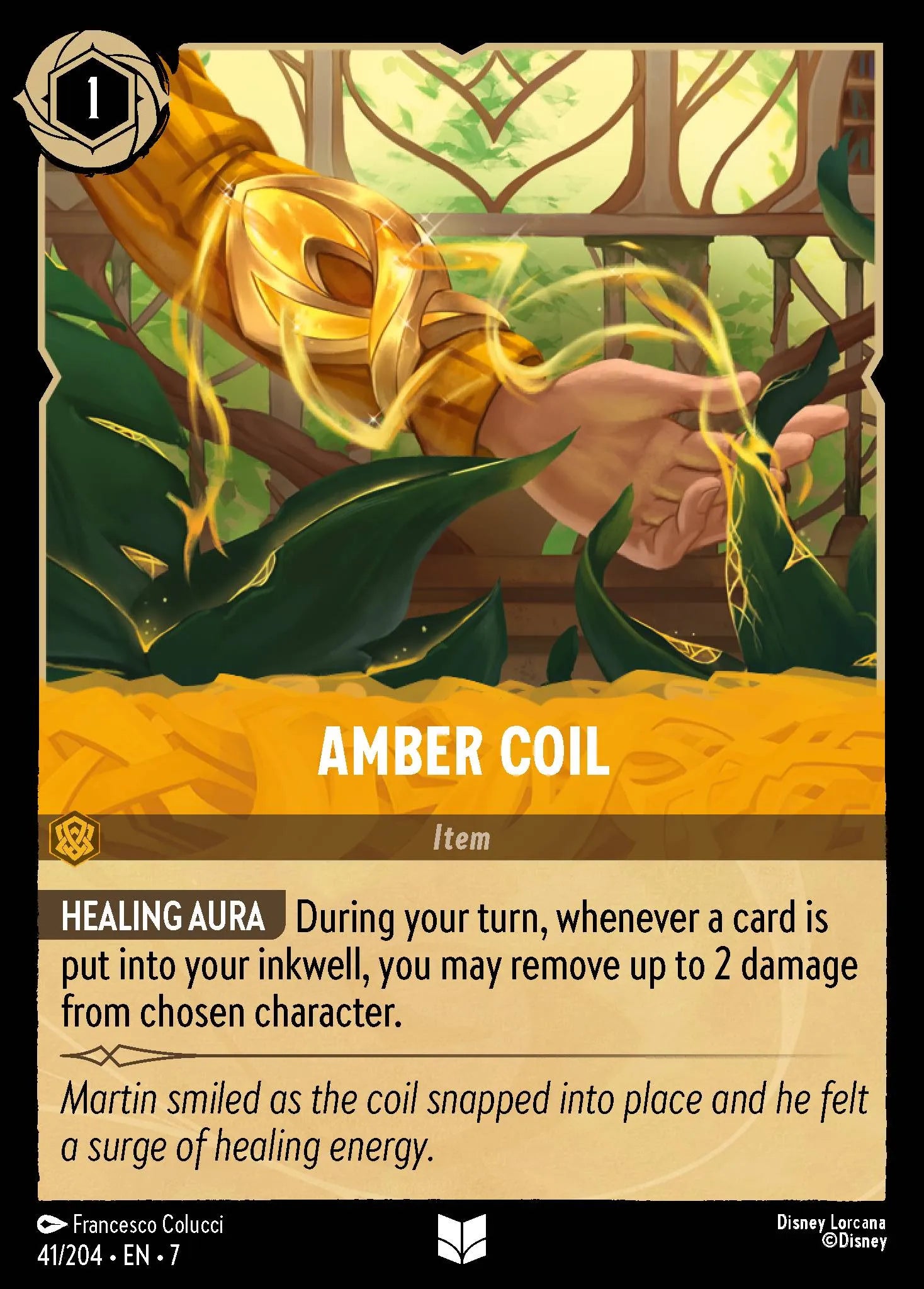 Amber Coil | Archazia's Island #41 (Near Mint Foil) | Disney Lorcana Single Australia (Near Mint)