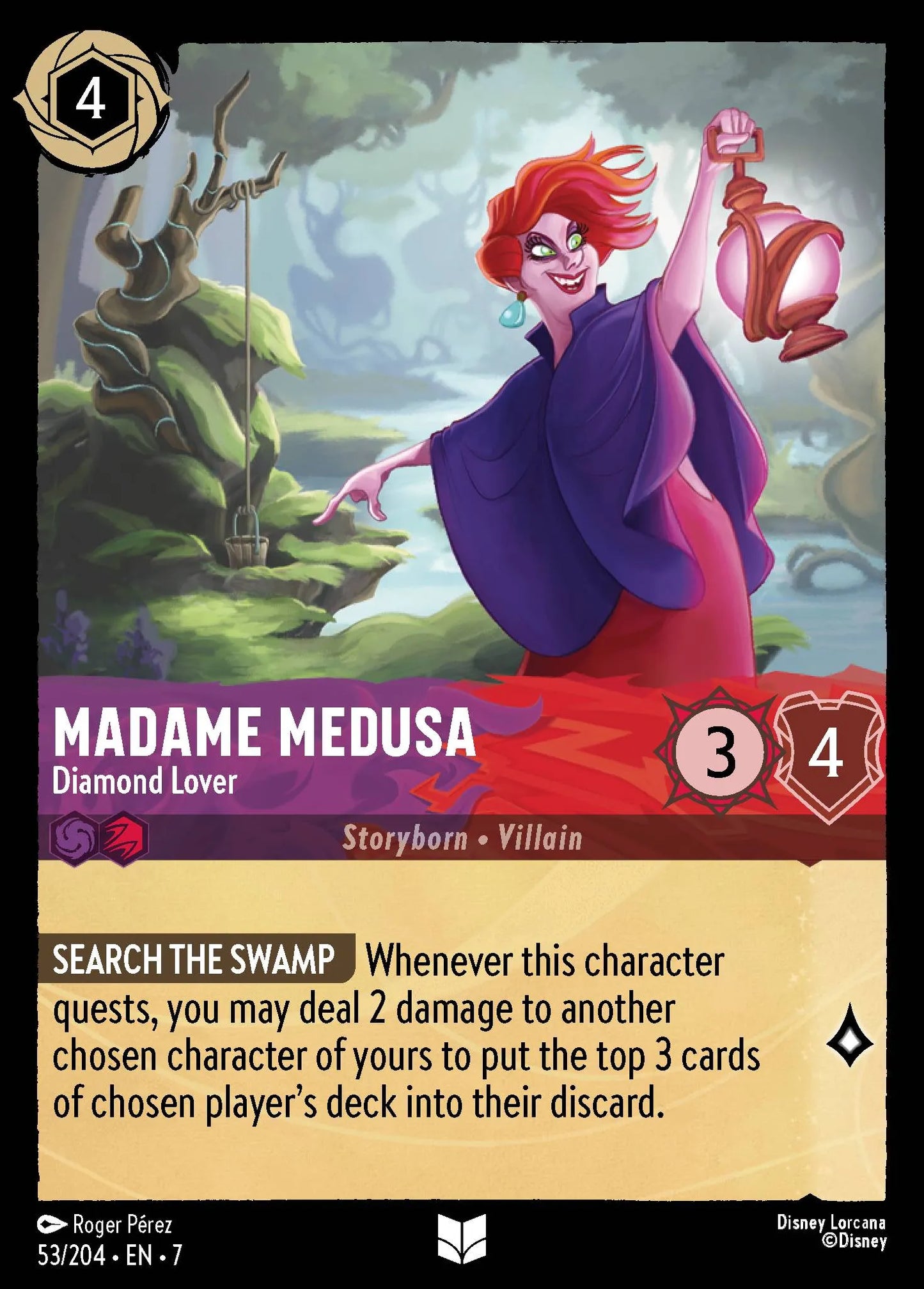 Madame Medusa - Diamond Lover | Archazia's Island #53 (Near Mint Foil) | Disney Lorcana Single Australia (Near Mint)