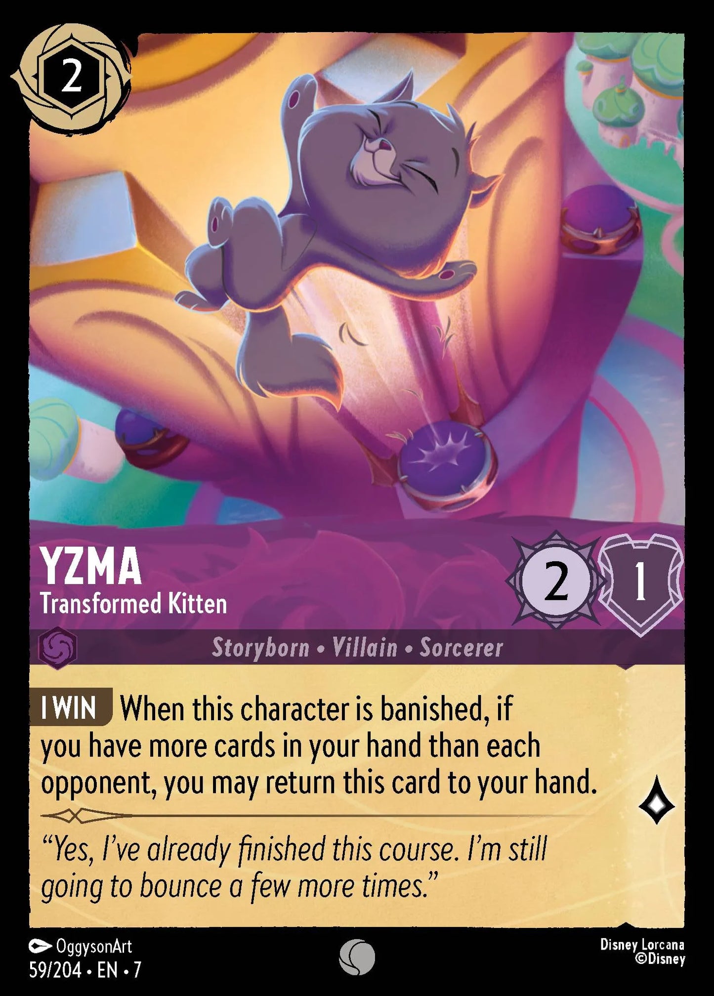 Yzma - Transformed Kitten | Archazia's Island #59 (Near Mint) | Disney Lorcana Single Australia (Near Mint)