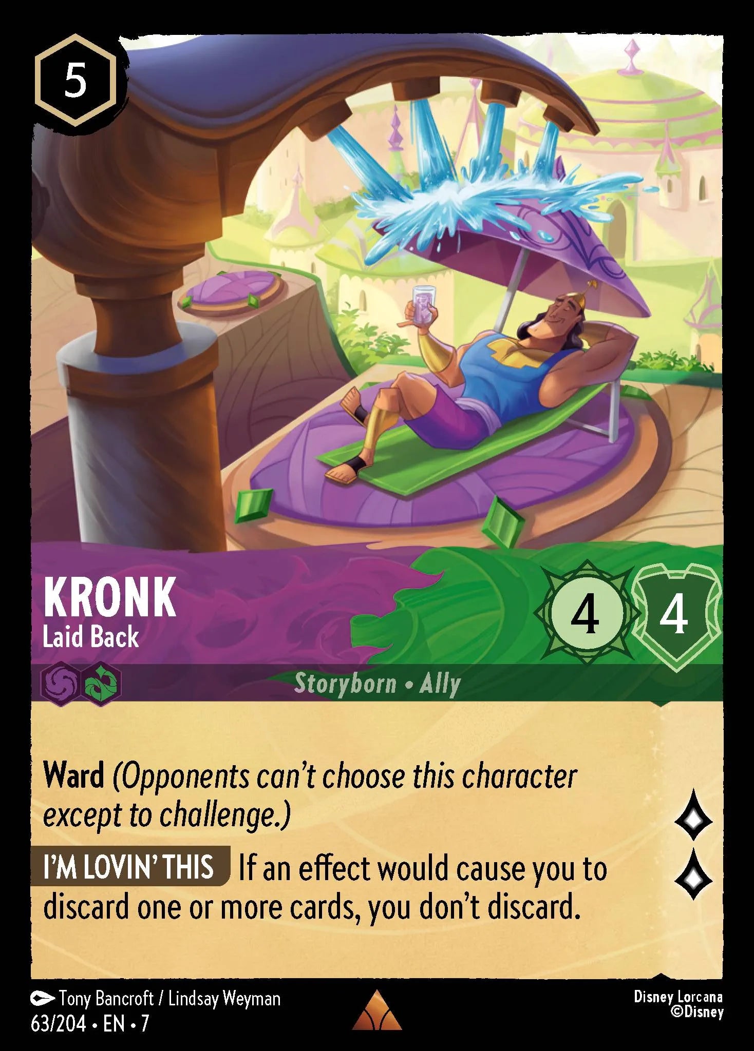 Kronk - Laid Back | Archazia's Island #63 (Near Mint Foil) | Disney Lorcana Single Australia (Near Mint)