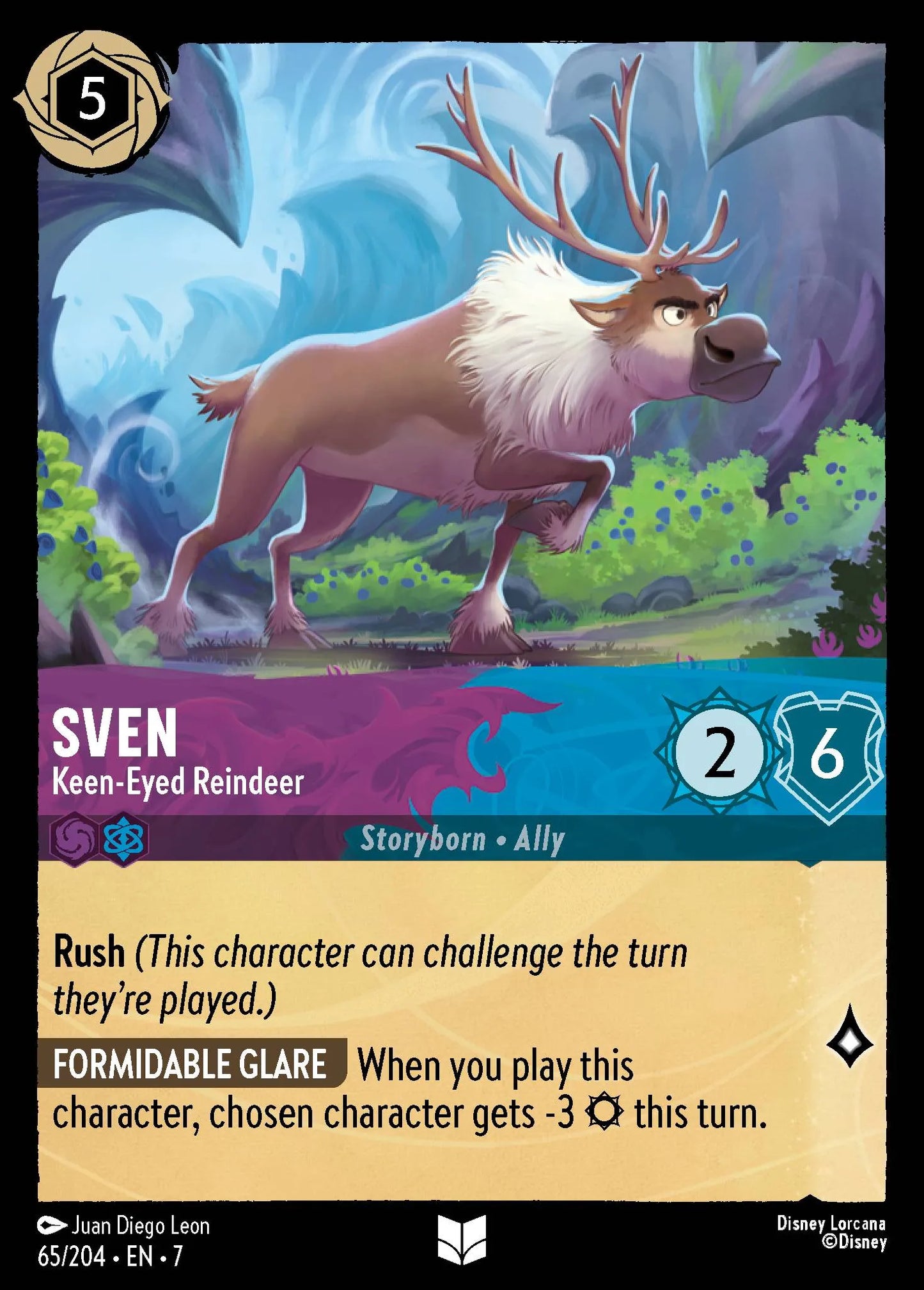 Sven - Keen-Eyed Reindeer | Archazia's Island #65 (Near Mint) | Disney Lorcana Single Australia (Near Mint)