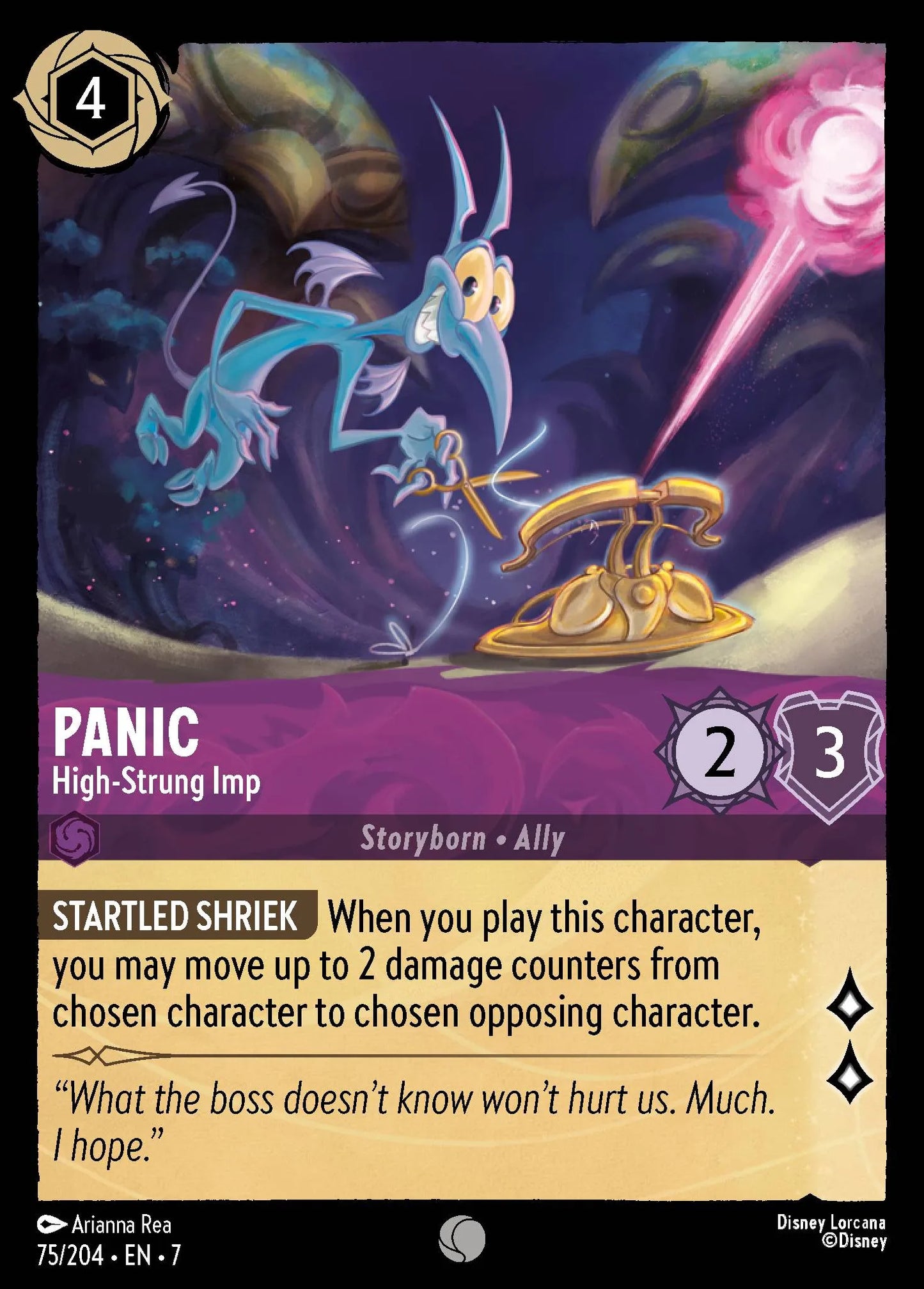 Panic - High-Strung Imp | Archazia's Island #75 (Near Mint Foil) | Disney Lorcana Single Australia (Near Mint)