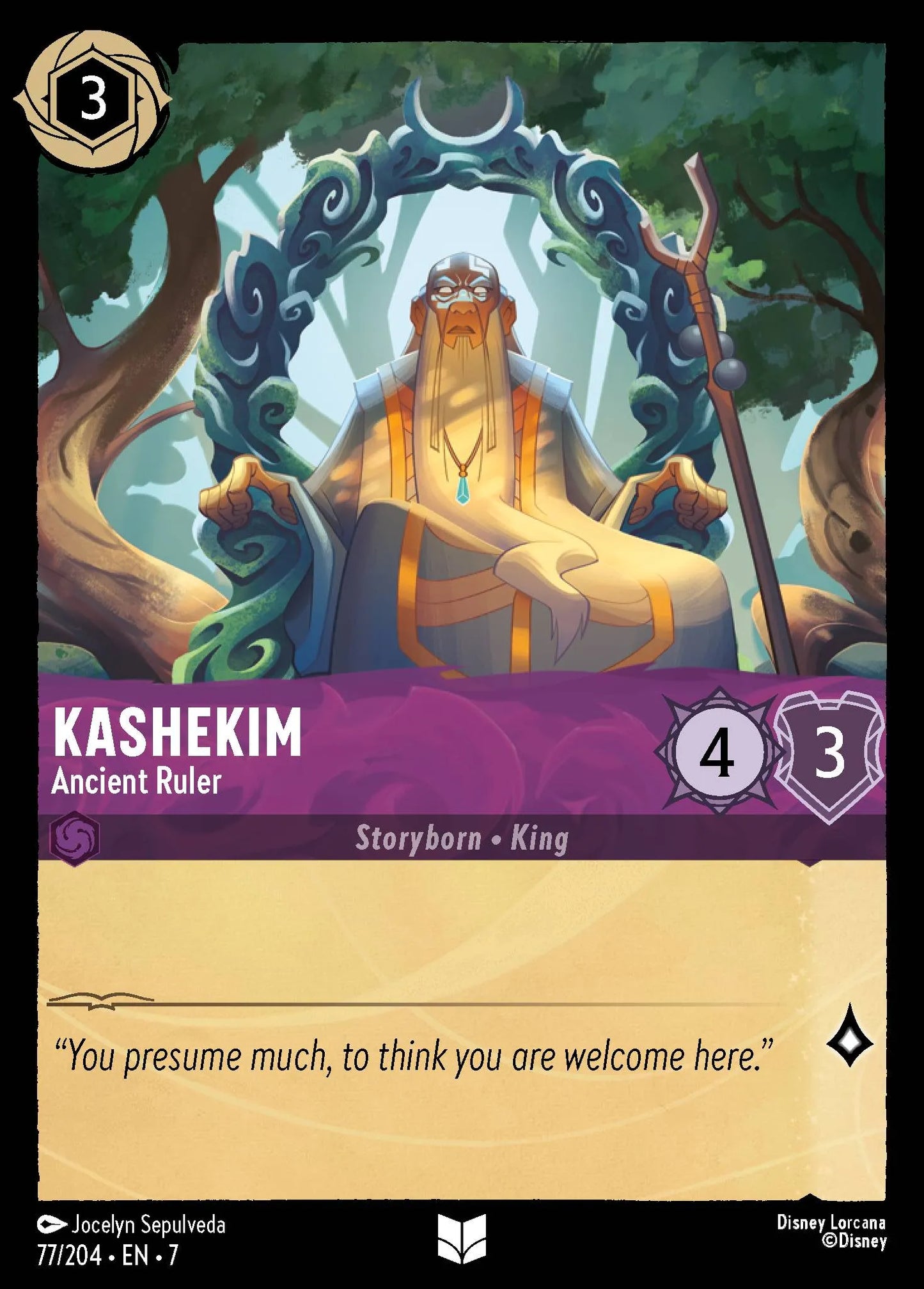 Kashekim - Ancient Ruler | Archazia's Island #77 (Near Mint Foil) | Disney Lorcana Single Australia (Near Mint)