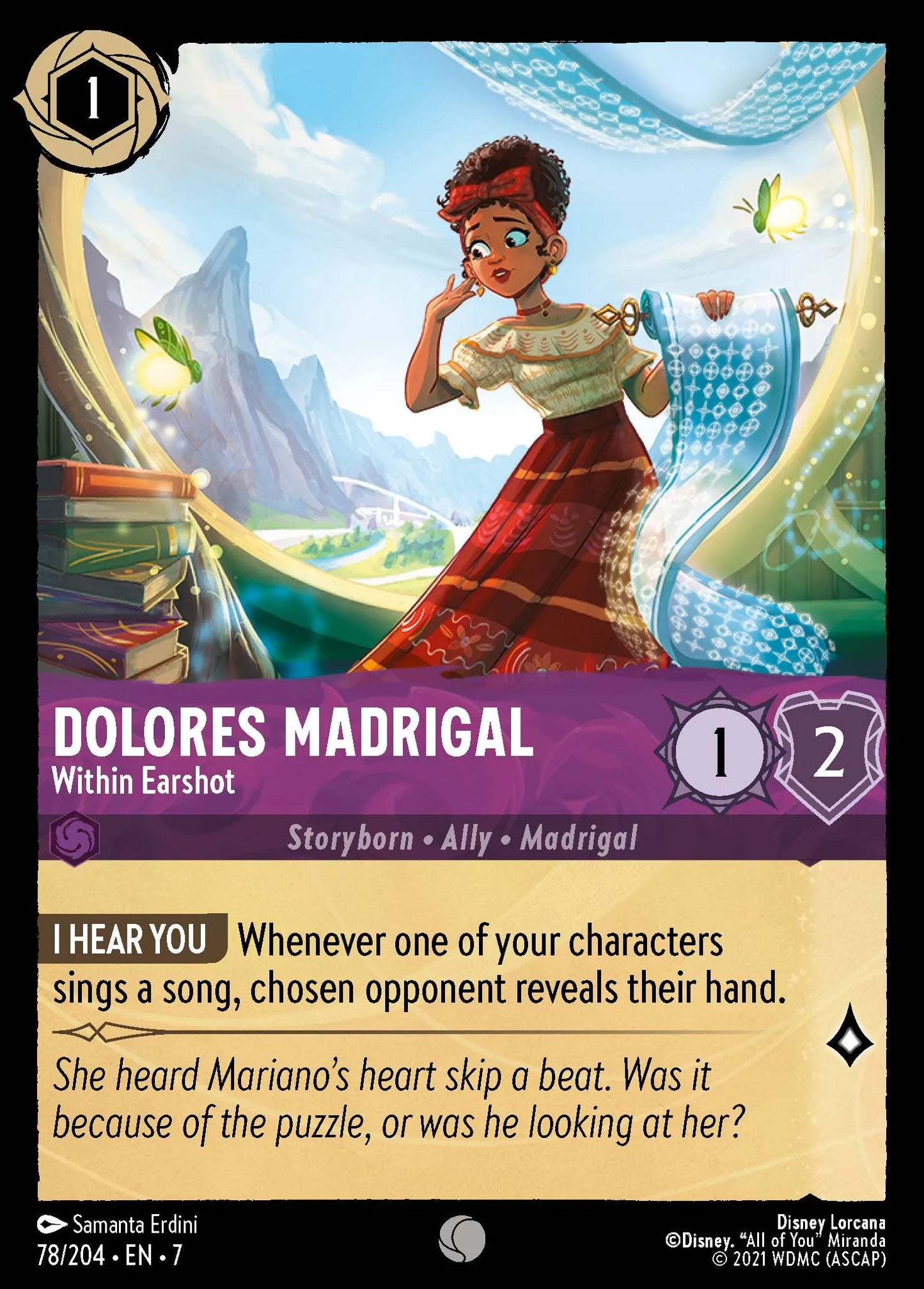 Dolores Madrigal - Within Earshot | Archazia's Island #78 (Near Mint Foil) | Disney Lorcana Single Australia (Near Mint)