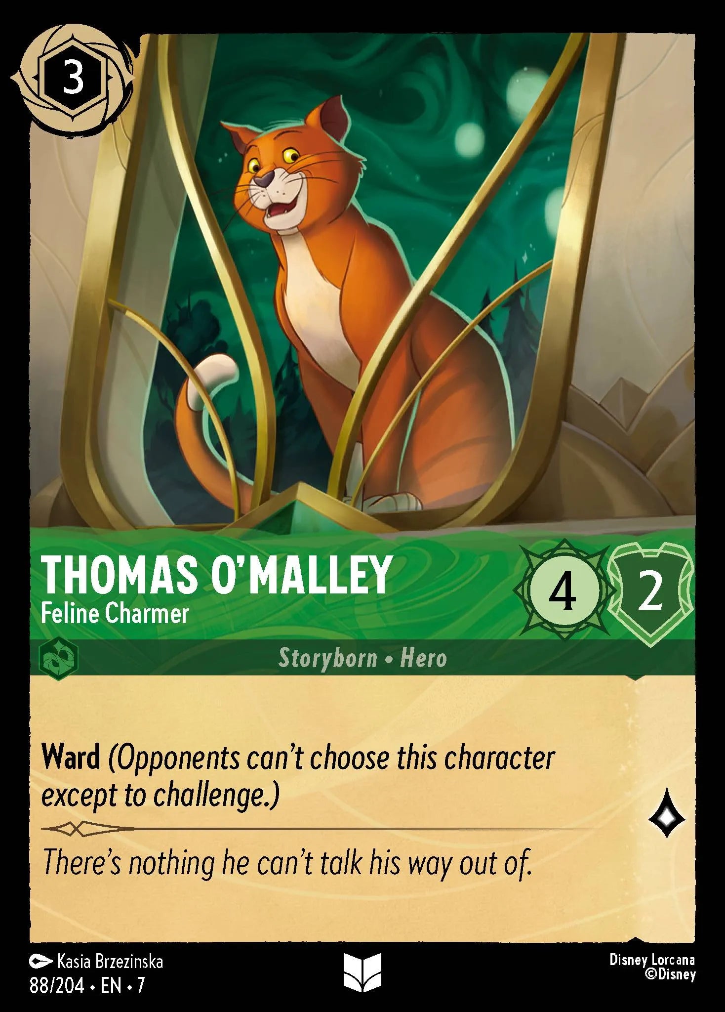 Thomas O'Malley - Feline Charmer | Archazia's Island #88 (Near Mint Foil) | Disney Lorcana Single Australia (Near Mint)