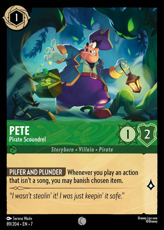 Pete - Pirate Scoundrel | Archazia's Island #89 (Near Mint Foil) | Disney Lorcana Single Australia (Near Mint)