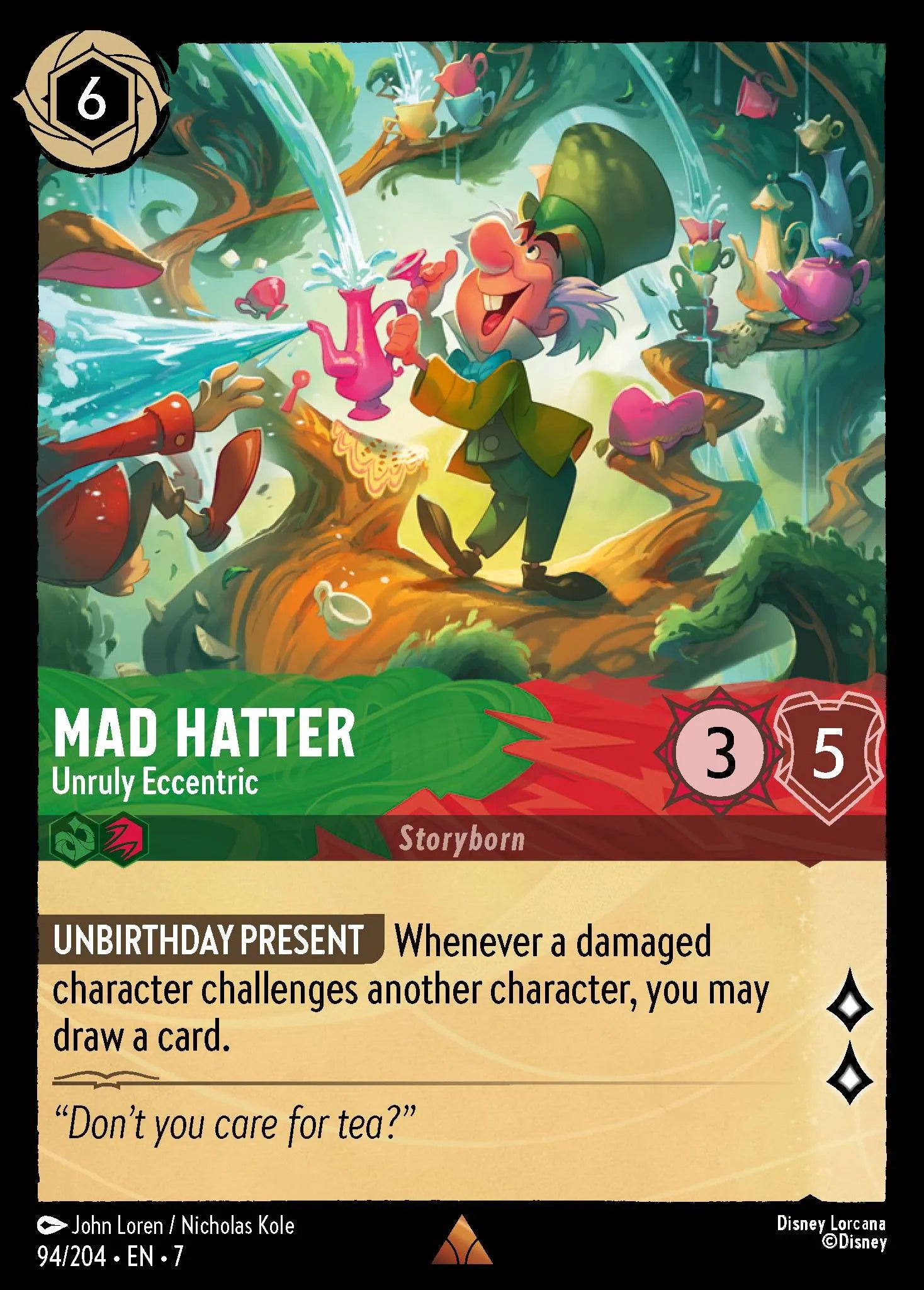 Mad Hatter - Unruly Eccentric | Archazia's Island #94 (Near Mint Foil) | Disney Lorcana Single Australia (Near Mint)