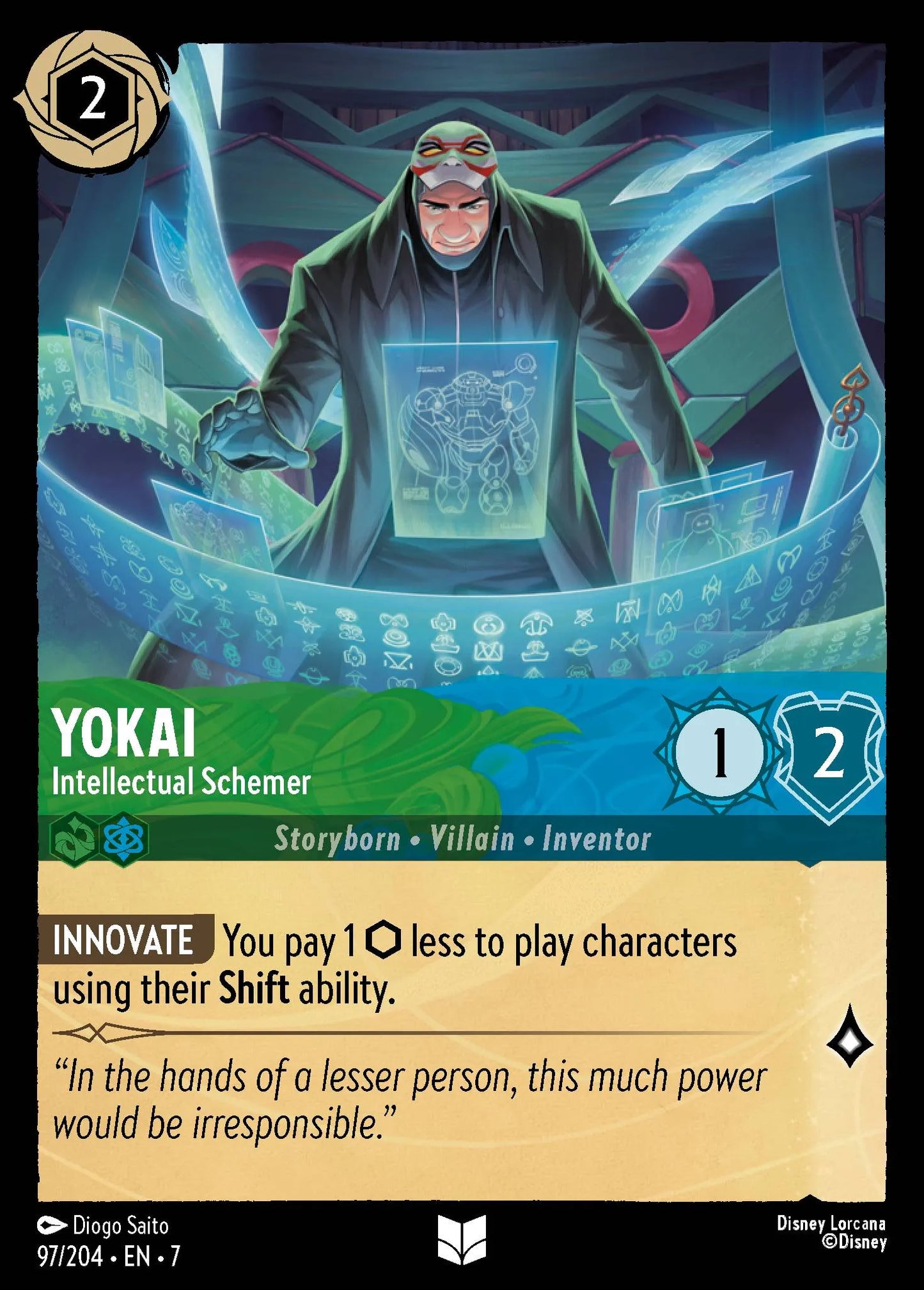 Yokai - Intellectual Schemer | Archazia's Island #97 (Near Mint) | Disney Lorcana Single Australia (Near Mint)