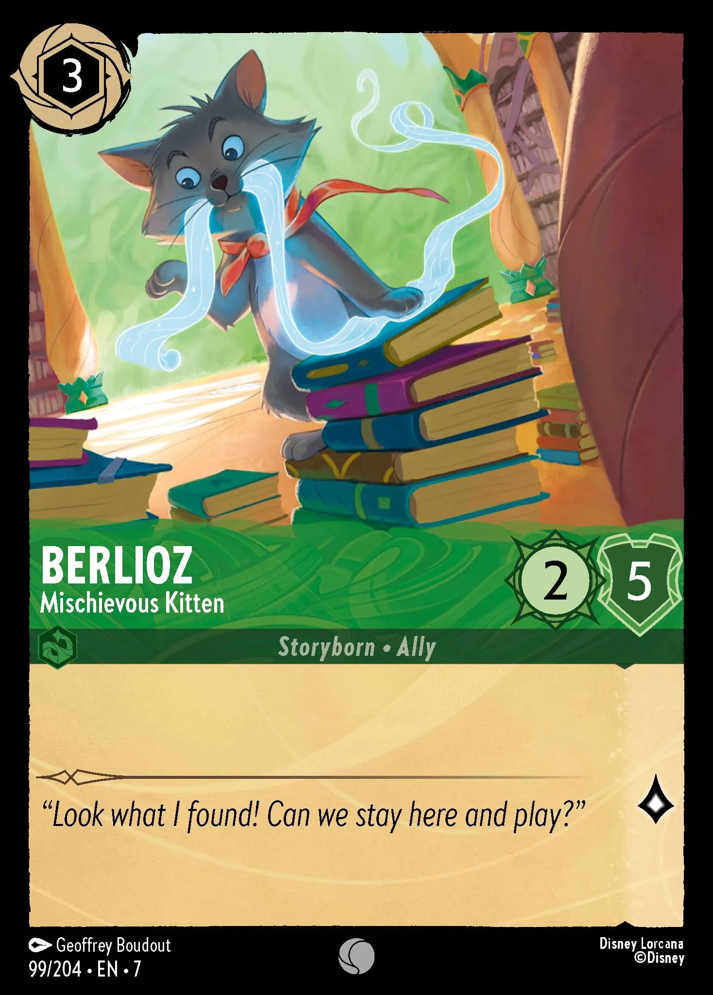 Berlioz - Mischievous Kitten | Archazia's Island #99 (Near Mint Foil) | Disney Lorcana Single Australia (Near Mint)