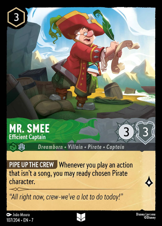 Mr. Smee - Efficient Captain | Archazia's Island #107 (Near Mint) | Disney Lorcana Single Australia (Near Mint)