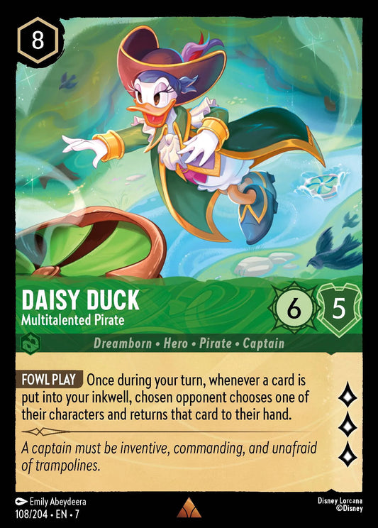 Daisy Duck - Multitalented Pirate | Archazia's Island #108 (Near Mint) | Disney Lorcana Single Australia (Near Mint)